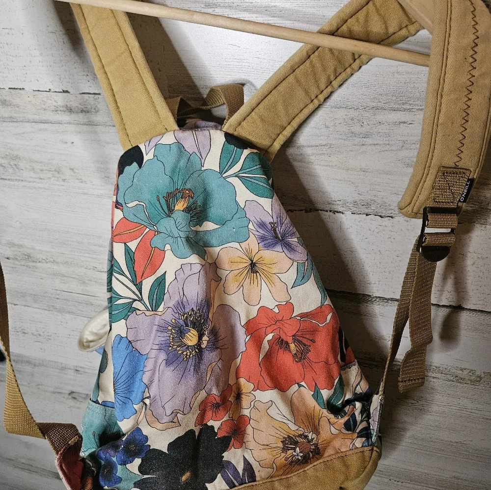 O'NEILL Floral Hibiscus Backpack Boho Beach - Picture 6 of 6
